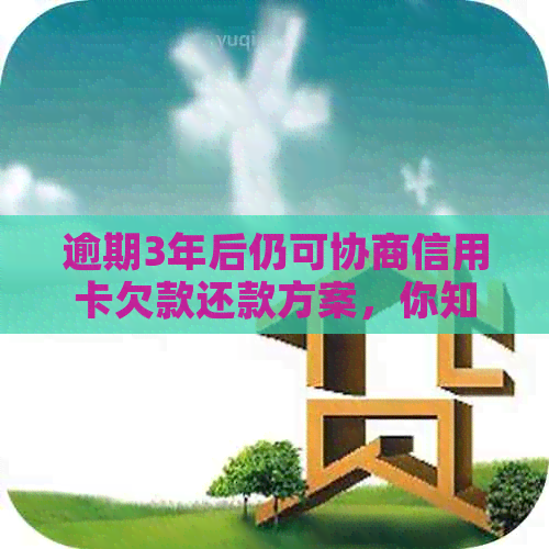 逾期3年后仍可协商信用卡欠款还款方案，你知道吗？