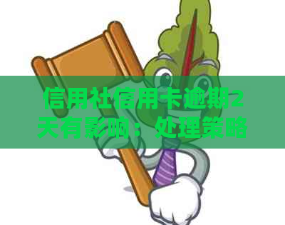 信用社信用卡逾期2天有影响：处理策略与影响详解