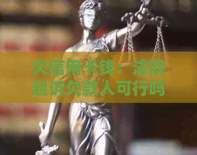 欠信用卡钱：法院起诉欠款人可行吗？怎么办？