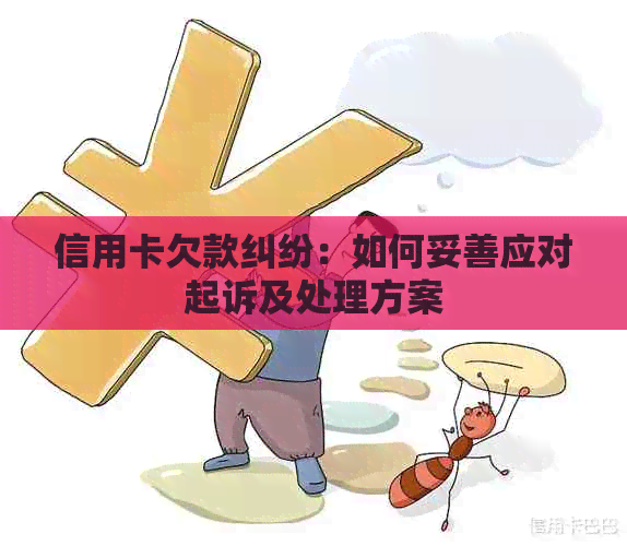 信用卡欠款纠纷：如何妥善应对起诉及处理方案