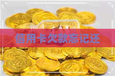 信用卡欠款忘记还