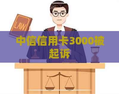 中信信用卡3000被起诉