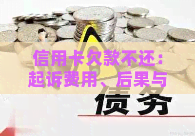 信用卡欠款不还：起诉费用、后果与解决方法全面解析