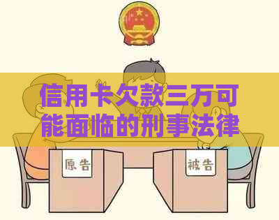 信用卡欠款三万可能面临的刑事法律后果：起诉、判决与执行全过程详解