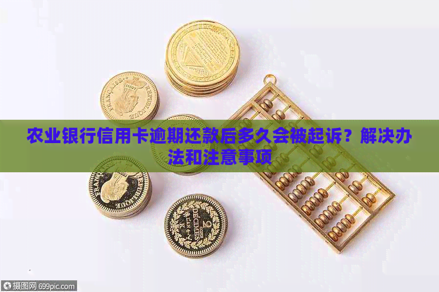 农业银行信用卡逾期还款后多久会被起诉？解决办法和注意事项