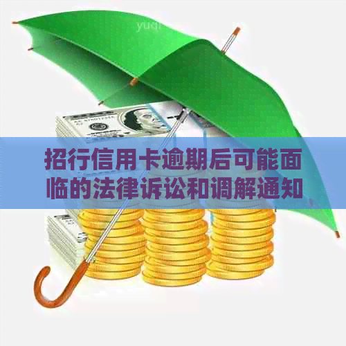 招行信用卡逾期后可能面临的法律诉讼和调解通知方式