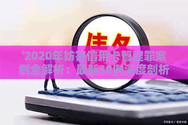 '2020年妨害信用卡管理罪案例全解析：最新30例深度剖析'