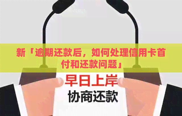 新「逾期还款后，如何处理信用卡首付和还款问题」