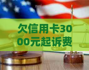 欠信用卡3000元起诉费用及后果