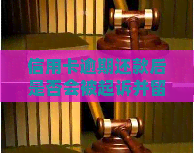 信用卡逾期还款后是否会被起诉并留有案底：专家解读