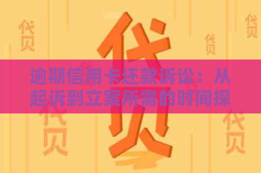 逾期信用卡还款诉讼：从起诉到立案所需的时间探讨