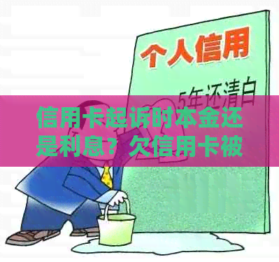 信用卡起诉时本金还是利息？欠信用卡被起诉法院是民事嘛？诉讼费是多少？