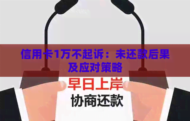 信用卡1万不起诉：未还款后果及应对策略