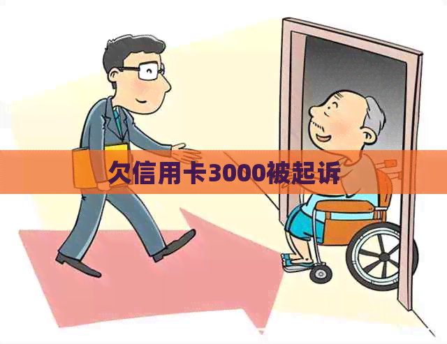 欠信用卡3000被起诉