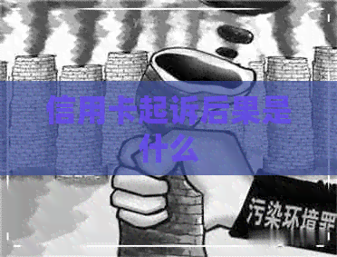 信用卡起诉后果是什么