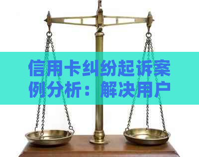 信用卡纠纷起诉案例分析：解决用户搜索的全面问题与关键要点