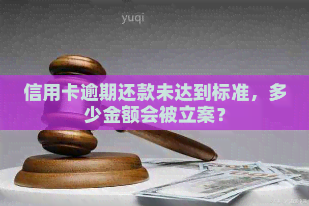 信用卡逾期还款未达到标准，多少金额会被立案？