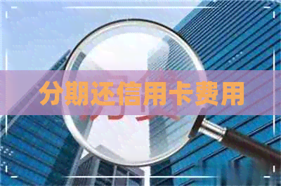 分期还信用卡费用