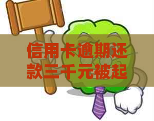 信用卡逾期还款三千元被起诉，如何解决此问题？