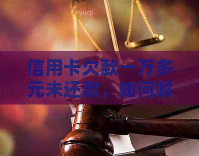 信用卡欠款一万多元未还款，如何解决这个问题？