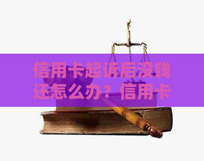 信用卡起诉后没钱还怎么办？信用卡起诉流程详解，庭前调解如何处理？