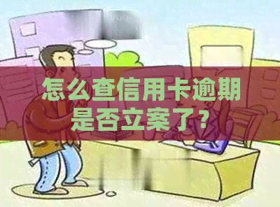 怎么查信用卡逾期是否立案了？