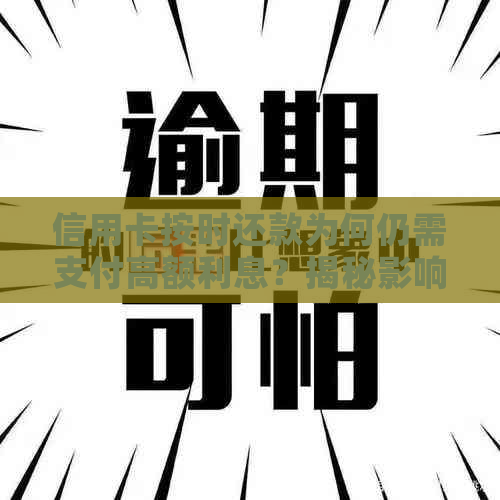 信用卡按时还款为何仍需支付高额利息？揭秘影响利息的多个因素和解决办法