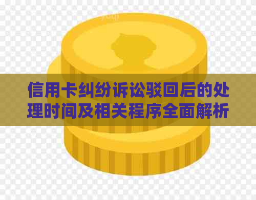 信用卡纠纷诉讼驳回后的处理时间及相关程序全面解析