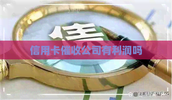 信用卡公司有利润吗
