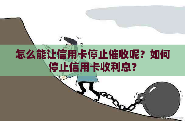 怎么能让信用卡停止呢？如何停止信用卡收利息？