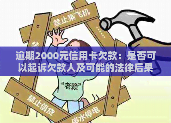 逾期2000元信用卡欠款：是否可以起诉欠款人及可能的法律后果