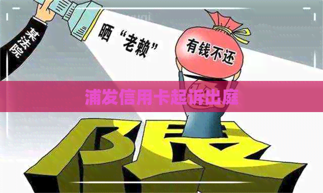 浦发信用卡起诉出庭