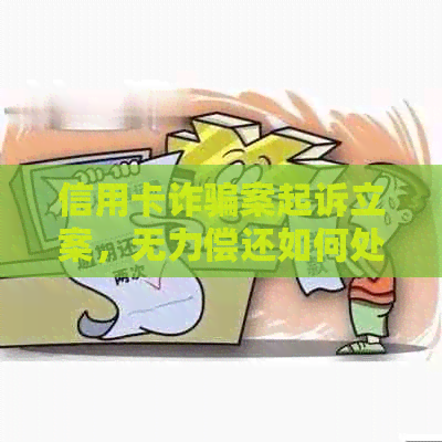 信用卡诈骗案起诉立案，无力偿还如何处理？