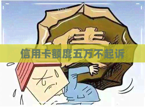 信用卡额度五万不起诉