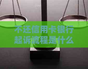 不还信用卡银行起诉流程是什么？