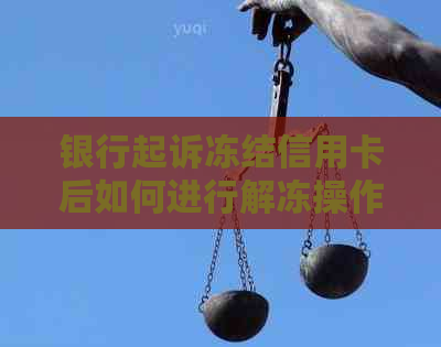 银行起诉冻结信用卡后如何进行解冻操作：详细步骤和应对策略