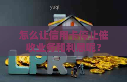 怎么让信用卡停止业务和利息呢？