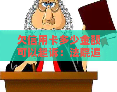 欠信用卡多少金额可以起诉：法院追诉标准及可能涉及的各类情况