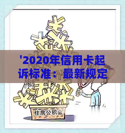 '2020年信用卡起诉标准：最新规定与案例分析'