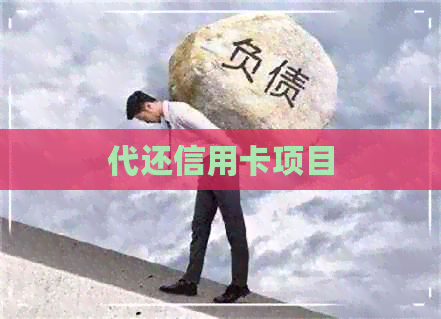 代还信用卡项目