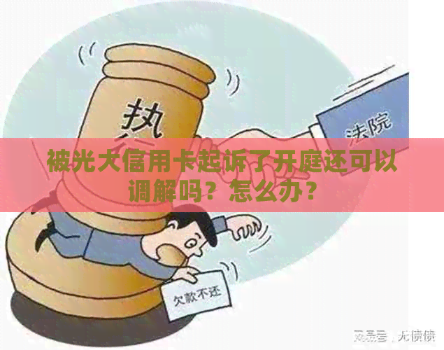 被光大信用卡起诉了开庭还可以调解吗？怎么办？