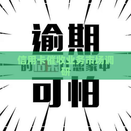 信用卡业务市场调研