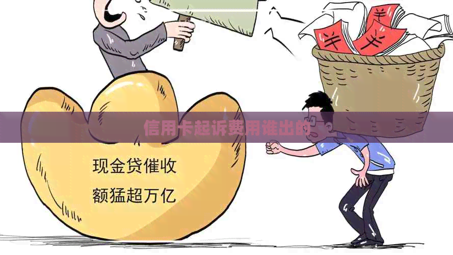 信用卡起诉费用谁出的