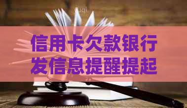 信用卡欠款银行发信息提醒提起诉讼，如何妥善处理避免法律纠纷？