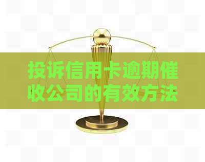 投诉信用卡逾期公司的有效方法与注意事项