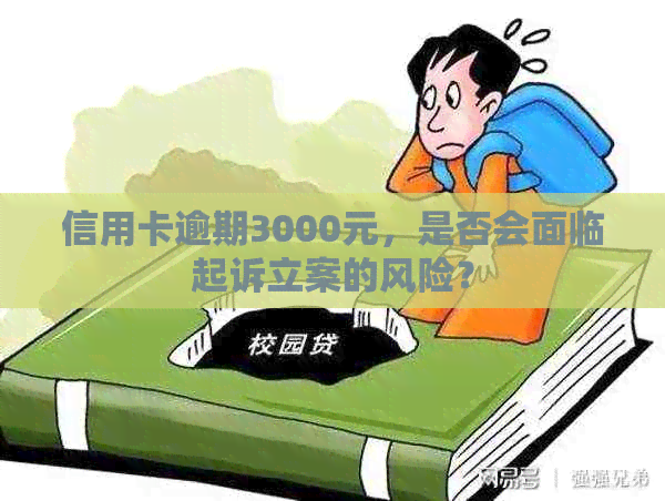 信用卡逾期3000元，是否会面临起诉立案的风险？