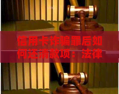 信用卡诈骗罪后如何还清款项：法律途径、经验分享及注意事项