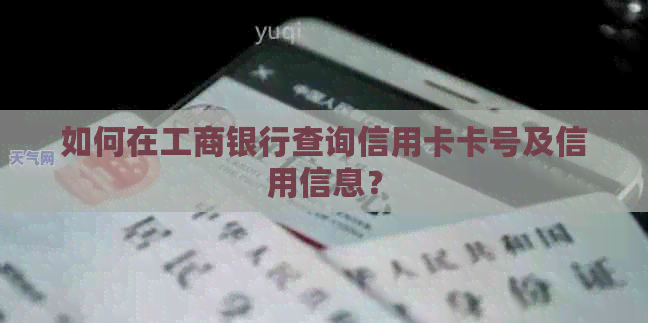 如何在工商银行查询信用卡卡号及信用信息？