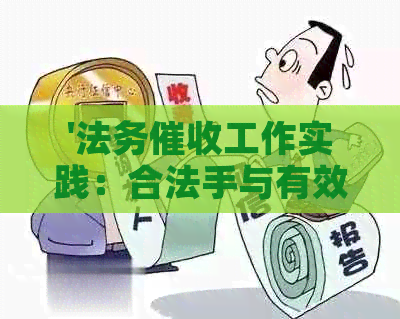 '法务工作实践：合法手与有效技巧'