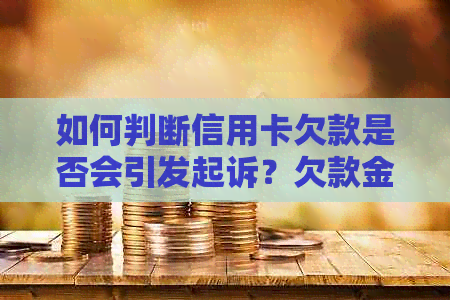 如何判断信用卡欠款是否会引发起诉？欠款金额与起诉的关系分析